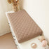 2 Pack, Konssy Waterproof Muslin Changing Pad Cover Quilted Cotton Fitted Diaper Changing Table Cover, Soft Changing
