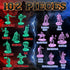 Mythical Heroes Warriors! Mini Figure Set - 102 Pcs in 17 Designs for RPGs