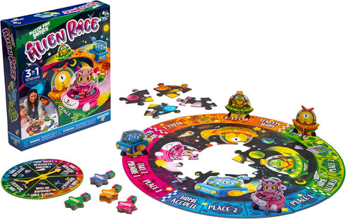 Puzzle Play Games - Alien Race Puzzle Board Game, Search and Find Space Preschool Game for Ages 4 & Up