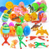100PCS WEARXI Prefilled Easter Eggs with Toys, Easter Basket Stuffers, Easter Eggs Filled, Easter Basket Stuffers