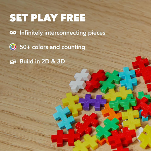 Set, 3D 275 PLUS PLUS Learn to Build Interlocking Mini Building Blocks, Puzzle Construction Stem Toy for Kids - Pets