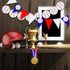 Zonon 4 Pieces Baseball Party Decorations, Baseball Banner, Sports Ball Birthday Party Paper Garland (Baseball Style)