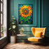 Bgraamiens Puzzle - 1000 Pieces - Glass Sun Flower - Stained Glass Art, Beautiful Jigsaw Puzzles