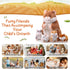 5 Set 14 Inch Mommy 4 Deekin Pcs Hamster Stuffed Animal Hamster with Cuddly Plush Babies in Belly Cute Plush Toys Gifts