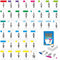 68 Fraction Flashcards - Funny Math Game Cards for All Fractions 1-12,