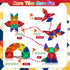 36pcs, Mini Magnetic Tiles Travel Kids Toys STEM Magnet Toy, Easter Basket Stuffer for Toddler Magnetic Blocks Building