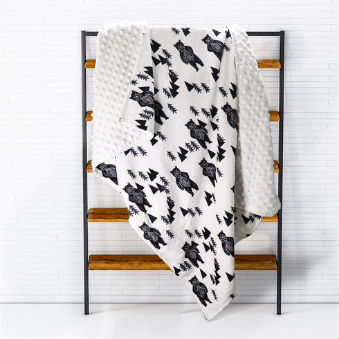 30 40 Inch TANOFAR Bear Baby Blankets, Minky Toddler Blanket for Boys Girls, Dotted Backing, Double Layer, Crib