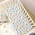 SDMKA 28x52 Inch Cute Monsters Crib Sheets for Boys Girls - Portable Microfiber Fitted Crib Sheet for Standard Crib