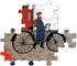 eeBoo: Piece and Love Whimsical Village 1000-Piece Square Jigsaw Puzzle for Adults and Families