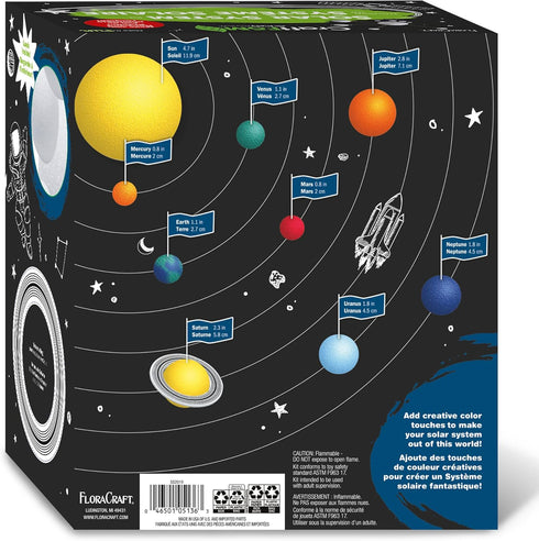 FloraCraft CraftFoM 18 Piece Solar System Kit - White