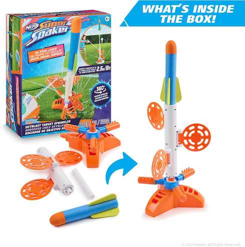NERF Super Soaker SkyBlast Target Sprinkler for Kids, Outdoor Summer Water Games