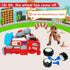 11inches 3-5 6-8 Set Large Take Apart Fire Toy Trucks for Boys Girls Kids Year Old Fire Rescue Vehicles with Electric
