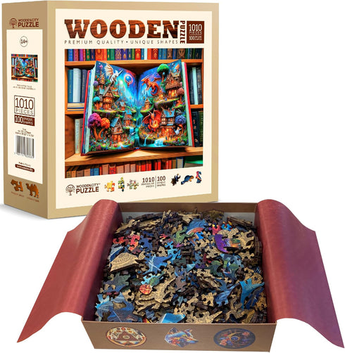 Wooden.City Enchanted Tales 1000 Piece Puzzle | Wooden Puzzles for Adults, Size 21.25 X 15.5 in, Made in EU