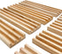 SUTIMSHE Set 8 Wooden Domino Racks/Trays of Natural Domino Trays Holders Organizer for Mexican Train Chickenfoot