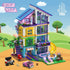 Set 1317 4 8-14+ HOGOKIDS Girls House Building with LED Light - PCS Friends Villa Block Toy with Car and Pool, Garden