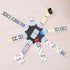 Elbow Set 12 Sunny Days Entertainment Room Games Mexican Train Dominoes Double Color Dot Dominos Game with Tin Case