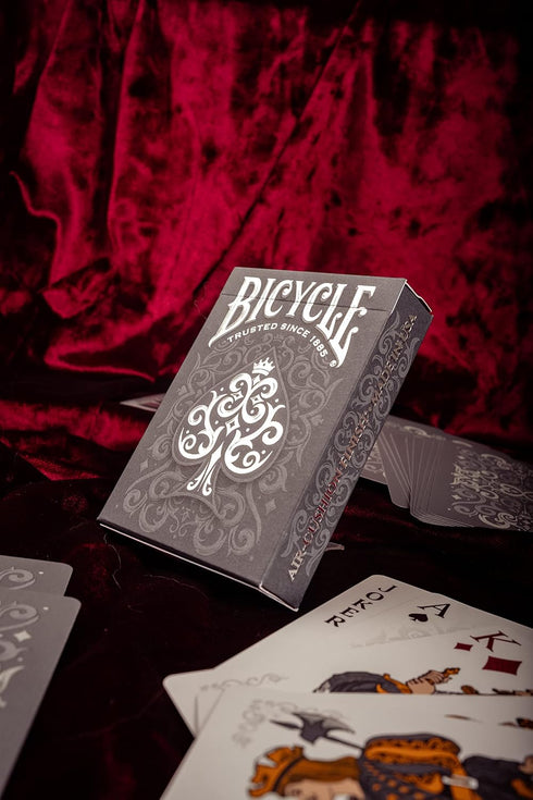 Bicycle Cinder Premium Playing Cards - Silver Smoke Foil, 1 Deck