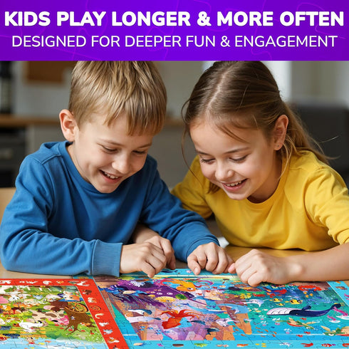 100 4-6 4xSET 6-8 5-8 QUOKKA Piece Puzzles for Kids Ages Jigsaw Puzzles for Kids Ages Educational Search & Find Game