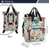 YANENDIE Backpack, Backpack Backpack Floral Theme Diaper Bag Unisex Travel Baby Diaper Bags with Stroller Straps