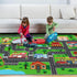 DINSUMRUG (59X39.4 INCH, 1) Kids Carpet Car Play Rug, City Life Traffic Road Kids Rug Playmat,Non Slip Children