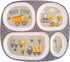 Stephen Joseph, Melamine Dinner Plate for Kids, Toddler Plastic Mealtime Divided Plates,