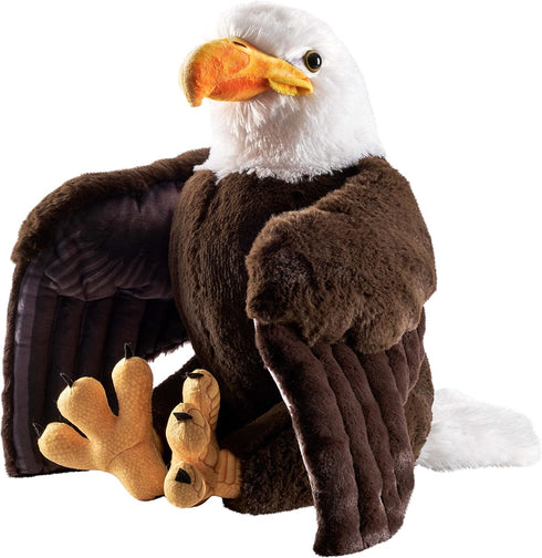Wild Republic Artist Collection Bald Eagle Plush Toy, 15 inches, Gift for Kids, Fill is Spun Recycled Water Bottles