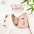 Snoodlebear Set Hands-Free Rayon Bamboo Hooded Baby Towel Extra Large for Boys and Girls Organic Rayon Bamboo Soft Baby
