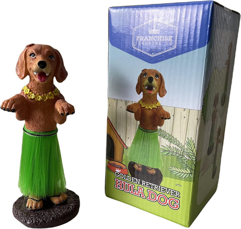 Franchise Figurine Company Hula Dog Dashboard Doll - Bobblehead Car Accessories for Van Life & Beach Creations