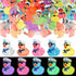 RoundFunny 150 Pcs Mini Luminous Resin Sailor Cruise Ducks Glow in The Dark