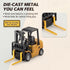 1/64 Controled,2-in-1 Hook,10CH RC Forklift Toy,Mini Forklift Remote Control & Phone App Transformable Lift Fork