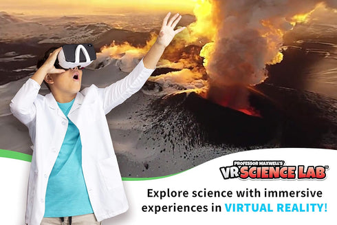 Professor Maxwell's VR Science Lab - Virtual Reality Kids Science Kit, Interactive STEM Learning Activity Set with