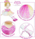 June Garden 16" Polina Ballerina Princess Doll - Soft Plush Stuffed Toy in Pink Outfit - Gift for Toddler Girls