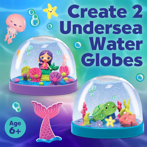 2 6+) Creativity for Kids Make Your Own Water Globes: Mermaids Kit | Sculpt, Decorate & Shake DIY Snow Globes | Fun