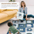 72x72-Inch CHILDLIKE BEHAVIOR Baby Play Mat - Soft Foam Interlocking Tiles with ABC and Numbers - Educational Activity