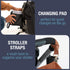 Backpack CleverMade Diaper Bag with Handles - Includes Changing Pad & Stroller Straps