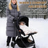 Newborn,35"x35"Universal LAT LEE AND TOWN Winter Baby Car Seat Blanket for Baby Wrap Blanket with Ruffle Hood,Winter