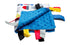The Learning Lovey Police Baby Tag Security Blanket, Sensory Toy