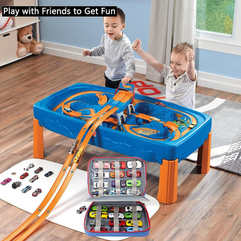 KISLANE 24 Toy Cars Storage Case, Compatible with 24 Toy Cars, Matchbox Cars, Mini Toys, Bag Only