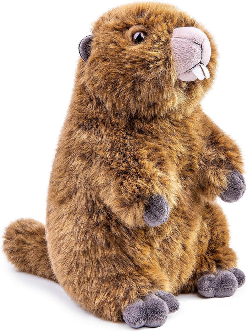 ZHONGXIN MADE Simulation Groundhog Plush Toy - Cute Real Life Greedy Groundhog Simulation Plush