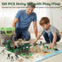 3 120PCS Set, Playset 3+ otters Army Men Military Military Soldier Army Men Action Figures, with Vehicles Aircrafts
