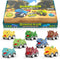LADFAR Dinosaur Toys for Kids 3-5, 8 Pcs Dinosaur Monster Truck Pull Back