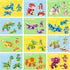 12 Sets 3-in-1 Set 36 Easter Basket Stuffer - Dinosaur Building with Prefilled Eggs for Easter Party Favors & Egg Hunt