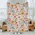 SqtmuHLuo 60x80inch Floral Baby Blanket for Girls Gifts Boho Flower Wildflower Baby Nursery Bed Receiving Blankets