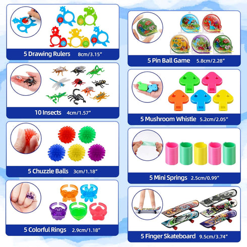 Amy&Benton 500pcs Carnival Prizes - Pinata Filler for Kids Party Favor Bags, Birthday Small Toys for Classroom Gift Bags