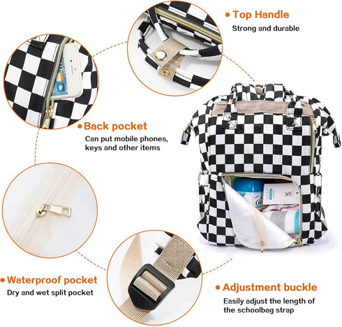 LIMHOO 3 1 Backpack, in Diaper Bag Multifunction Large Baby Bags with Changing Pad & Stroller Straps, Waterproof Nappy