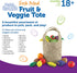17 18 Multicolor,8 9 Learning Resources Fresh Picked Fruit And Veggie Tote, Piece, Age months+, L x W