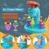 ZYYBQW 3 1 Sets 3-4-8, Playset in Color Dough for Kids Ages Dough Tools Accessories Kit, Ice Cream Noodle Hamburger