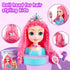 Kryonixty 4-in-1 Kids-9Inch,41pcs 3-8 Doll Head for Hair Styling Hair Salon Toys Makeup Kit Princess Accessories