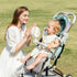 JISULIFE Stroller Fan, 4000mAh Battery Operated with 4 Speeds, Rechargeable 720° Rotatable Fan for Baby