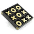 10" Large Elegant Premium Black Tic Tac Toe Board Game | Wooden Puzzle Game | Coffee Table Decor & Games